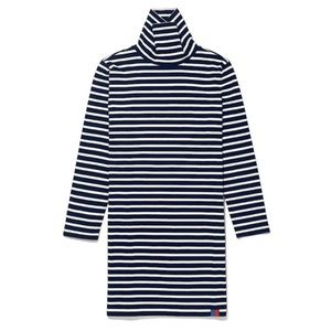 Kule Navy and White striped Turtleneck Dress size medium